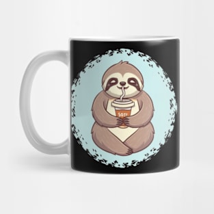 A happy-go-lucky sloth with a content smile Mug